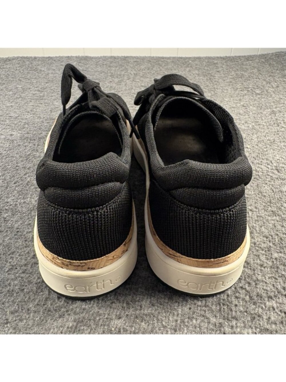 Earth ETKNIGHT Women’s Size 8M Black Knit Sneakers New With Box - Picture 10 of 15